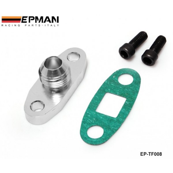 Epman Turbo Oil Feed Inlet Flange Gasket Adapter Kit An Fitting T T