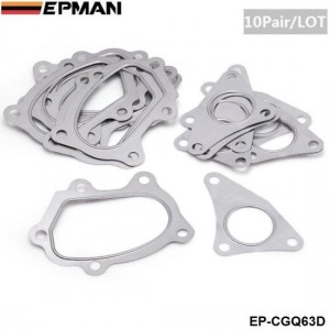 EPMAN -10PCS/LOT Turbo Turbine Inlet & Outlet Gasket For SUBARU Impreza WRX EP-CGQ63D