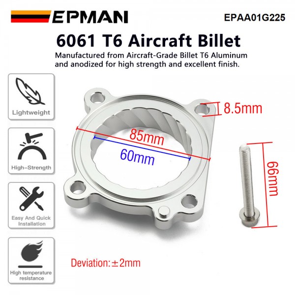 EPMAN Air Intake Throttle Body Spacer for Subaru BRZ  Scion FR-S Toyota GT86 FT86 2.0L 2012-2017 Intake Manifold EPAA01G225