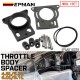 EPMAN Billet Aluminum Throttle Body Spacer For Chevy Silverado 1500 2500 3500 4.8L 5.3L 6.0L V8 1999-2007 Intake Manifold EPAA01G229