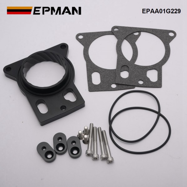 EPMAN Billet Aluminum Throttle Body Spacer For Chevy Silverado 1500 2500 3500 4.8L 5.3L 6.0L V8 1999-2007 Intake Manifold EPAA01G229