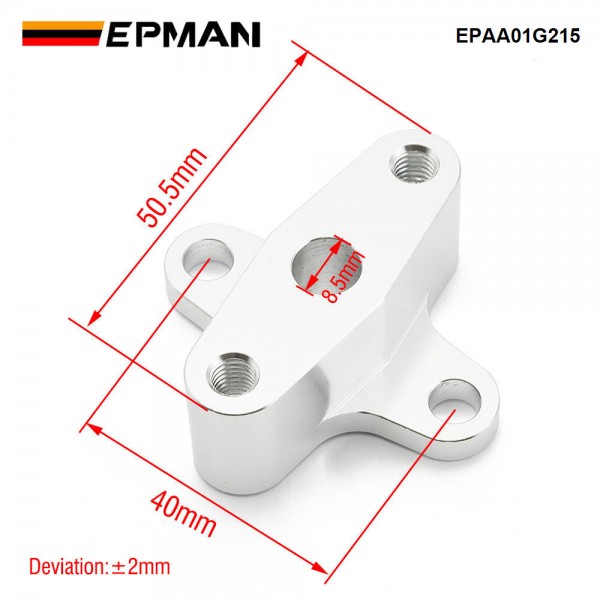 EPMAN For Honda Acura B16 B16A B18 H22 90 Degree Fuel Regulator FPR Relocator EPAA01G215