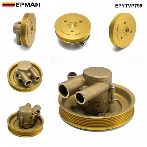 EPMAN Crank Mounted Raw Water Sea Pump For Volvo Penta 21212799, 3812519 Pulley GXI GL EPYTVP799