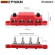 EPMAN 2PCS/SET 4 Stud Bus BAR Power Distribution Block For Marine Battery Terminals 12V Power and Ground Distribution Blocks Terminal Block for Battery Terminals BusBar EPAA02G13