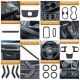 EPMAN 30SETS/CARTON 18 PCS Full Set Interior Decoration Trim Kit,Interior Door Handle Cover Trim,Copilot Handle Cover Trim,Air Conditioning Vent Cover Trim For Jeep Wrangler JK JKU 2011-2018 EPAA08G36-30T