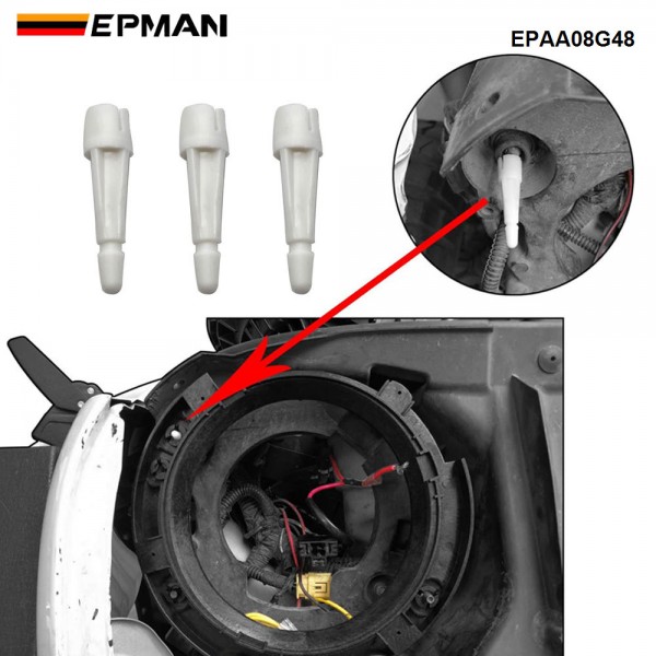 EPMAN 10SETS/CARTON 7" Headlight Mount Bracket Ring Kit For 2007-2018 Jeep Wrangler JK Bracket Ring Head Light Base Kit Accessories EPAA08G48-10T