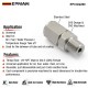 EPMAN Tube Adapter Flare Fitting AN-3 (3AN) Female To 1/8" NPT Male Stainless Steel Oil Tube And Oil Cooling Adapter EPCGQ260