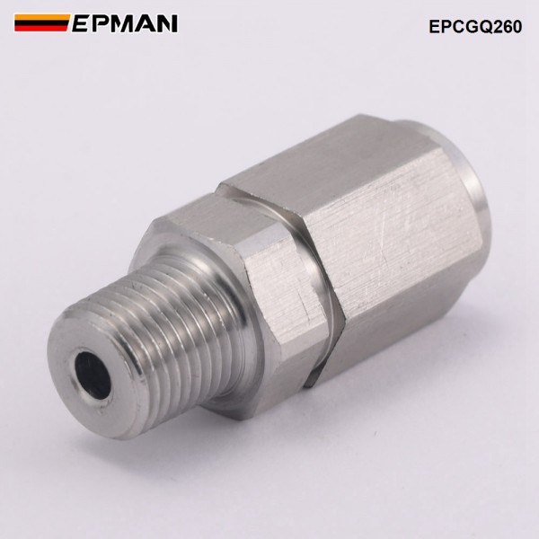 EPMAN Tube Adapter Flare Fitting AN-3 (3AN) Female To 1/8" NPT Male Stainless Steel Oil Tube And Oil Cooling Adapter EPCGQ260