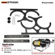 EPMAN Nitrous Oxide Bottle Mount Brackets For Dual Bottles Up To 7 in. Diameter EPAA01G252