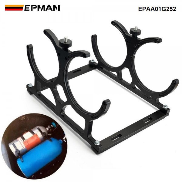 EPMAN Nitrous Oxide Bottle Mount Brackets For Dual Bottles Up To 7 in. Diameter EPAA01G252