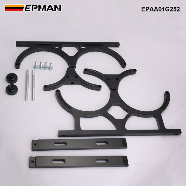 EPMAN Nitrous Oxide Bottle Mount Brackets For Dual Bottles Up To 7 in. Diameter EPAA01G252