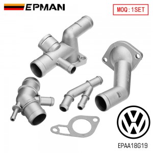 EPMAN Flange Engine Cooling Kit With Accessory Connection Connector Upgrade Kits 06A121132A For VW MK4 Golf Jetta GLI GTI TT EPAA18G19