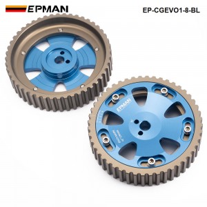 EPMAN Adjustable Cam Shaft Gear Gears For Mitsubishi Lancer Evolution EVO 1-8 4G63 4G63T EP-CGEVO1-8-BL