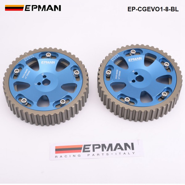 EPMAN Adjustable Cam Shaft Gear Gears For Mitsubishi Lancer Evolution EVO 1-8 4G63 4G63T EP-CGEVO1-8-BL