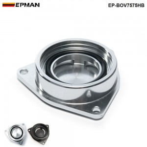 EPMANSSQV Silver/Black SQV Adaptor BOV Flange Adapte Blow Off Valve For Hyundai Genesis 2.0T Turbo 08+ EP-BOV7575HB