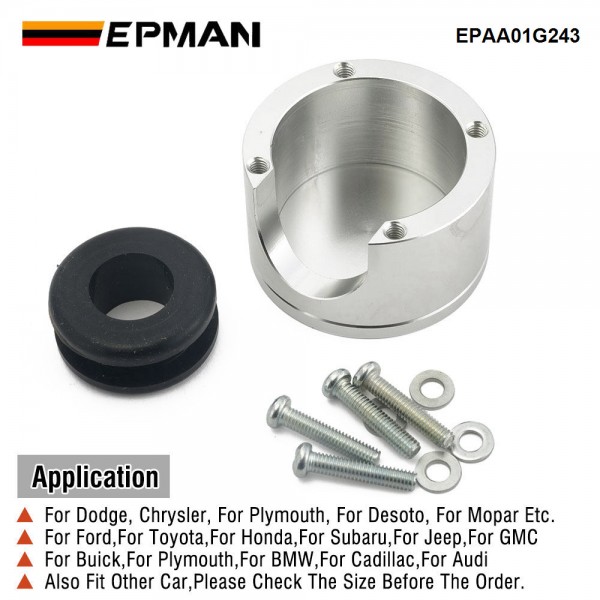 EPMAN Billet Aluminum Housing Wire Port Housing Firewall Port w/ Rubber For Ford Truck 1948-1956 F1 or F100 EPAA01G243