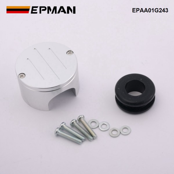 EPMAN Billet Aluminum Housing Wire Port Housing Firewall Port w/ Rubber For Ford Truck 1948-1956 F1 or F100 EPAA01G243