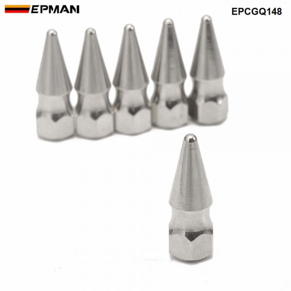 EPMAN 6PCS/Pack Billet M6*1.0 Chrome Spikes Engine Bay Dress Up Washer Bolt Kit For Honda Civic Integra RSX Engine Valve Cover EPCGQ148