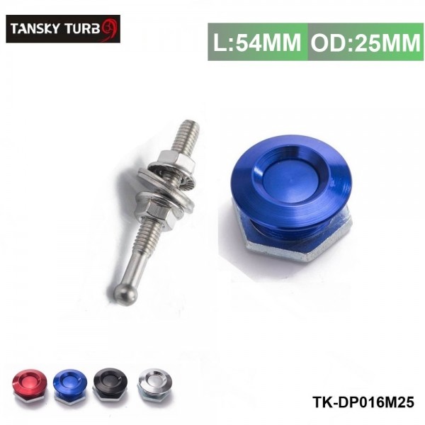 TANSKY -1 Universal Aluminum Quick Latch Push Button Billet Hood Pins Lock  Clip For VW Golf TK-DP016M25