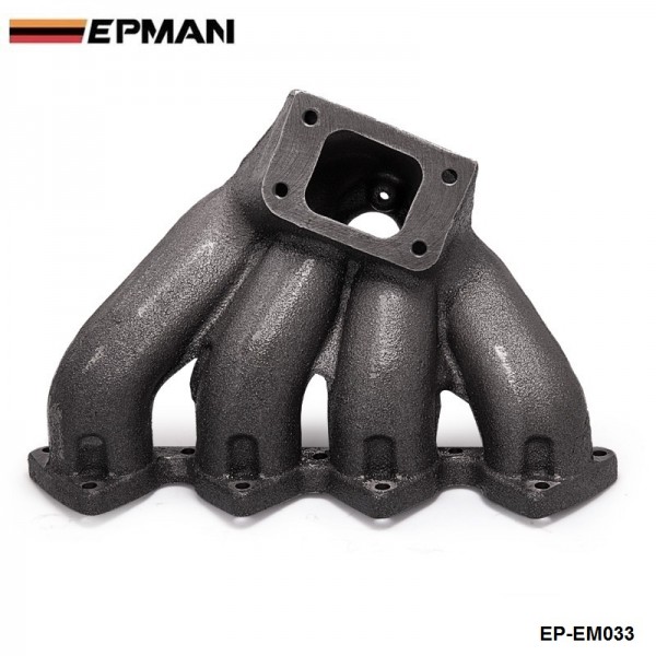 EPMAN Top Mount T3 Turbo Manifold Exhaust Header For B-Series 88-00 Civic 94-01 Integra TK-EM033