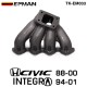 EPMAN Top Mount T3 Turbo Manifold Exhaust Header For B-Series 88-00 Civic 94-01 Integra TK-EM033