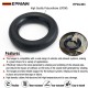 EPMAN 2PCS 60mm O Ring Car Exhaust Hanger Black Noise Reduction Long Lasting Exhaust Hanger O Ring For Vehicles EPDJ403