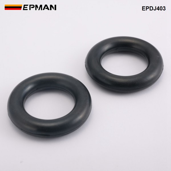 EPMAN 2PCS 60mm O Ring Car Exhaust Hanger Black Noise Reduction Long Lasting Exhaust Hanger O Ring For Vehicles EPDJ403