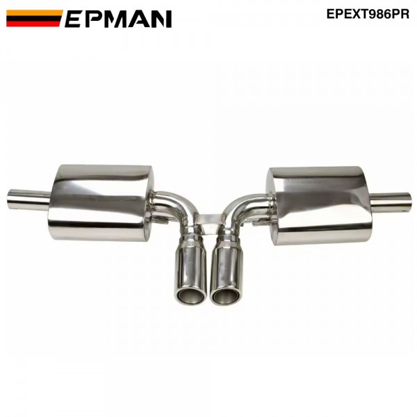 EPMAN Stainless Steel Cat Back Exhaust System Replacement for Porsche 986 Boxster Base 2.5L 2.7L 3.2L EPEXT986PR