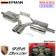 EPMAN Stainless Steel Cat Back Exhaust System Replacement for Porsche 986 Boxster Base 2.5L 2.7L 3.2L EPEXT986PR