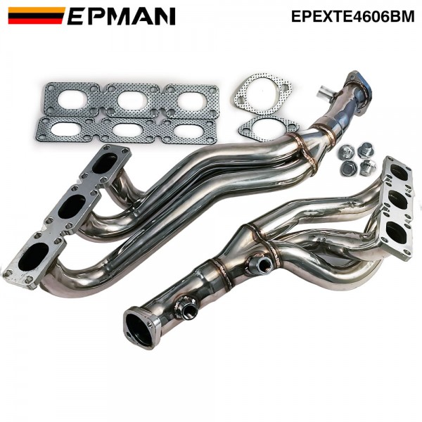 EPMAN Stainless Steel Exhaust Manifold Header for BMW E46 1998-2006 323i 328i Z3-528I/M54 E39 EPEXTE4606BM