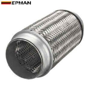 EPMAN SS201 SS304 Inner Braid Outlock 2.5" 3" 3.5"4" Exhaust Stainless Flex Bellow Flexible Pipe for Automotive (Pre-Order)