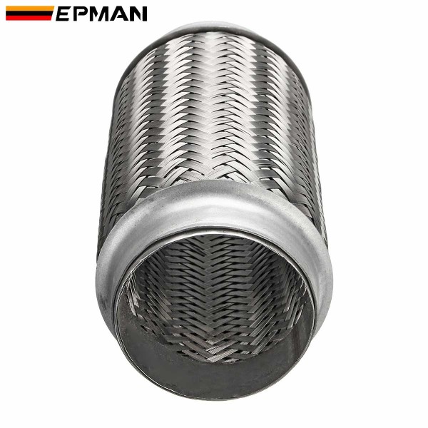 EPMAN SS201 SS304 Inner Braid Outlock 2.5" 3" 3.5"4" Exhaust Stainless Flex Bellow Flexible Pipe for Automotive (Pre-Order)