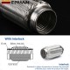 EPMAN Universal Stainless Steel Exhaust Flexible Pipe Flexi Joint Tube Car Repair Accessories