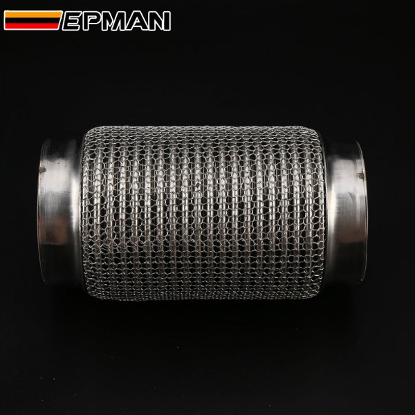 EPMAN Car Exhaust Flexible Pipe Exhaust Flex Connector Pipes Bellows Universal for Car Durable Stainless Steel 201/304