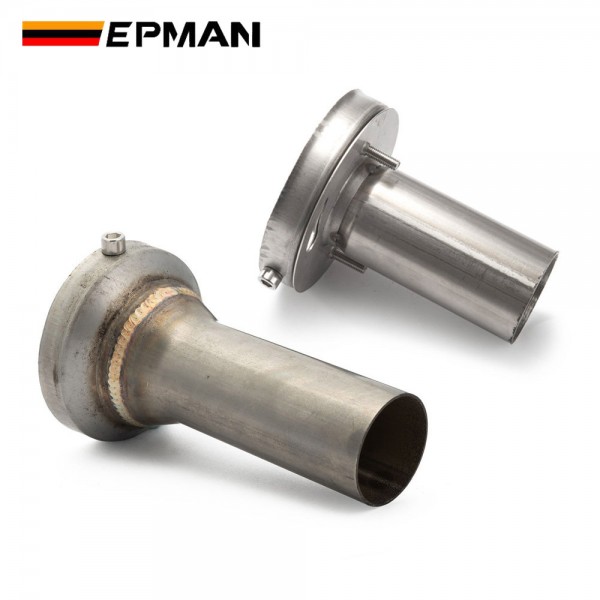 EPMAN Universal Exhaust Muffler Silencer Round Tip For 3" / 3.5" /4" / 4.5" Round Tip Muffler EP-XS