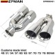 EPMAN Universal Auto Performance Exhaust Pipe Long Double Beveled Stainless Steel Exhaust Silencer Muffler Cutter for X1 E90 E91 E92 E93