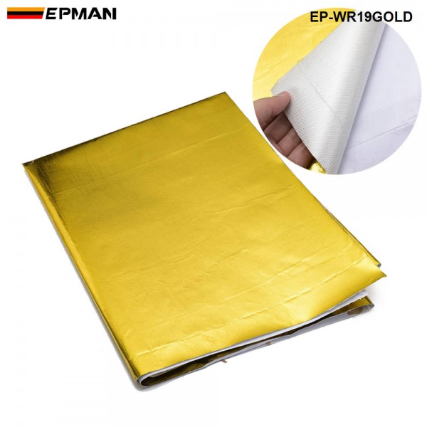 EPMAN 39" x 47" Self Adhesive Reflect A Gold Heat Wrap Barrier (1M*1.2M) EP-WR19GOLD​ 