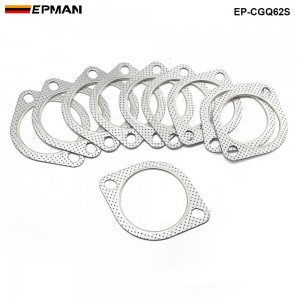 EPMAN 10PCS/LOT Downpipe To Exhaust 3" 2 Bolt Gasket Thick For Subaru WRX STI EVO NEW EP-CGQ62S