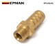 EPMAN Straight 3/8 ID Hose Barb 1/8 Male NPT Brass Fitting Adapters For Vacuum Line, Fuel Pump, Oil Cooler EPCGQ103