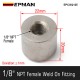 EPMAN 1/8" NPT Female Coupling Bung Stainless Steel Weld On Fitting For Turbo Oil Feed / Sensor Round EPCGQ125