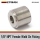 EPMAN 1/8" NPT Female Coupling Bung Stainless Steel Weld On Fitting For Turbo Oil Feed / Sensor Round EPCGQ125