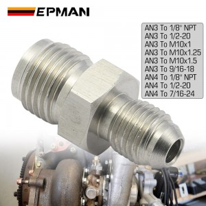 EPMAN AN to Inverted Flare Adapter Fittings SS304 Oil Restrictor Adaptor Universal