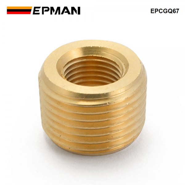 EPMAN Brass Pipe Fitting 3/8" NPT Male to 1/8" NPT Female Reducer Face Bushing EPCGQ67