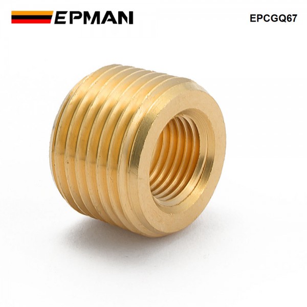 EPMAN Brass Pipe Fitting 3/8" NPT Male to 1/8" NPT Female Reducer Face Bushing EPCGQ67