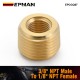 EPMAN Brass Pipe Fitting 3/8" NPT Male to 1/8" NPT Female Reducer Face Bushing EPCGQ67