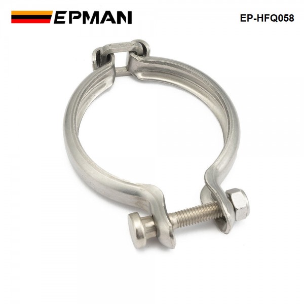 EPMAN Exhaust V Clamp, Turbine V-Clamp 58mm Replacement For TD02, TD025, TD03 Turbocharger Car Accessories EP-HFQ058