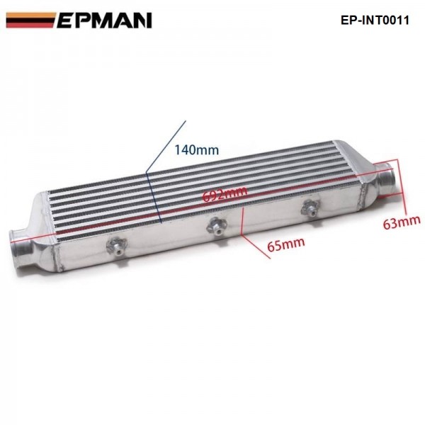 EPMAN 550x140x65mm Universal Front Mount Turbo Intercooler For Honda Civic Nissan Toyota EP-INT0011