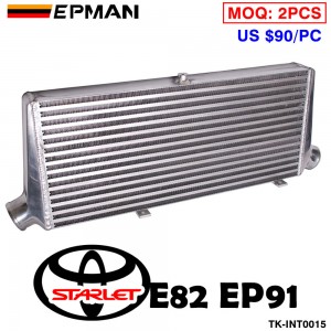 EPMAN Front Mount Intercooler For Toyota Starlet GT E82 90-95 Glanza EP91 96-99 1.3L Engine FIMC 600*263*70mm TK-INT0015