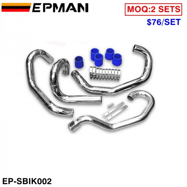 EPMAN Intercooler Piping + Silicone Hose +T-Bolt Clamps For Subaru WRX Impreza GC8 95-00 EP-SBIK002