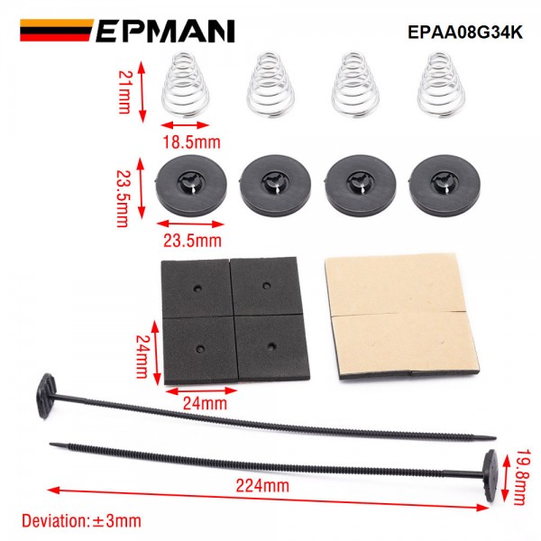 EPMAN Fan Mounting Kit, 1Set Electric Radiator Fan Mounting Kit Compatible for Electric Cooling Fan and Transmission Cooler EPAA08G34K